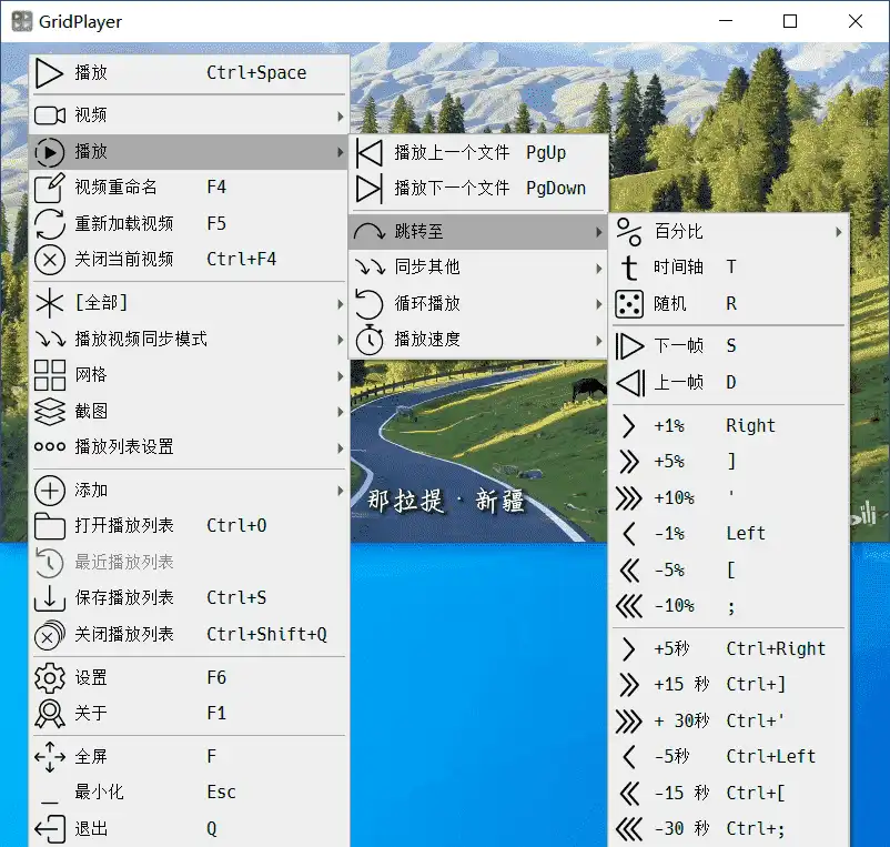 多平台 GridPlayer 视频播放器