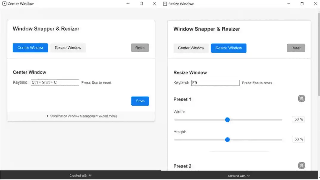 Windows Window Center & Resizer 窗口调整