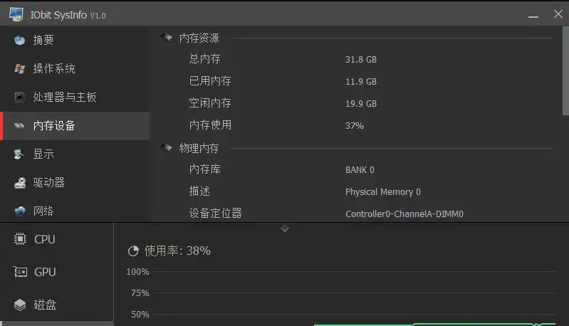 Windows IObit SysInfo 系统信息监测_v1.0
