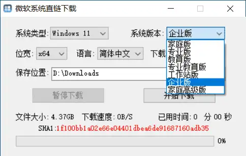 Windows 微软系统直链下载_v1.1.9
